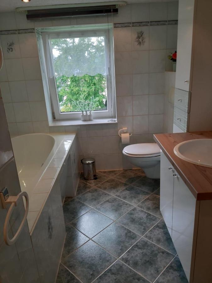 Familienfreundliche Ferienwohnung Zschorlau Exteriér fotografie